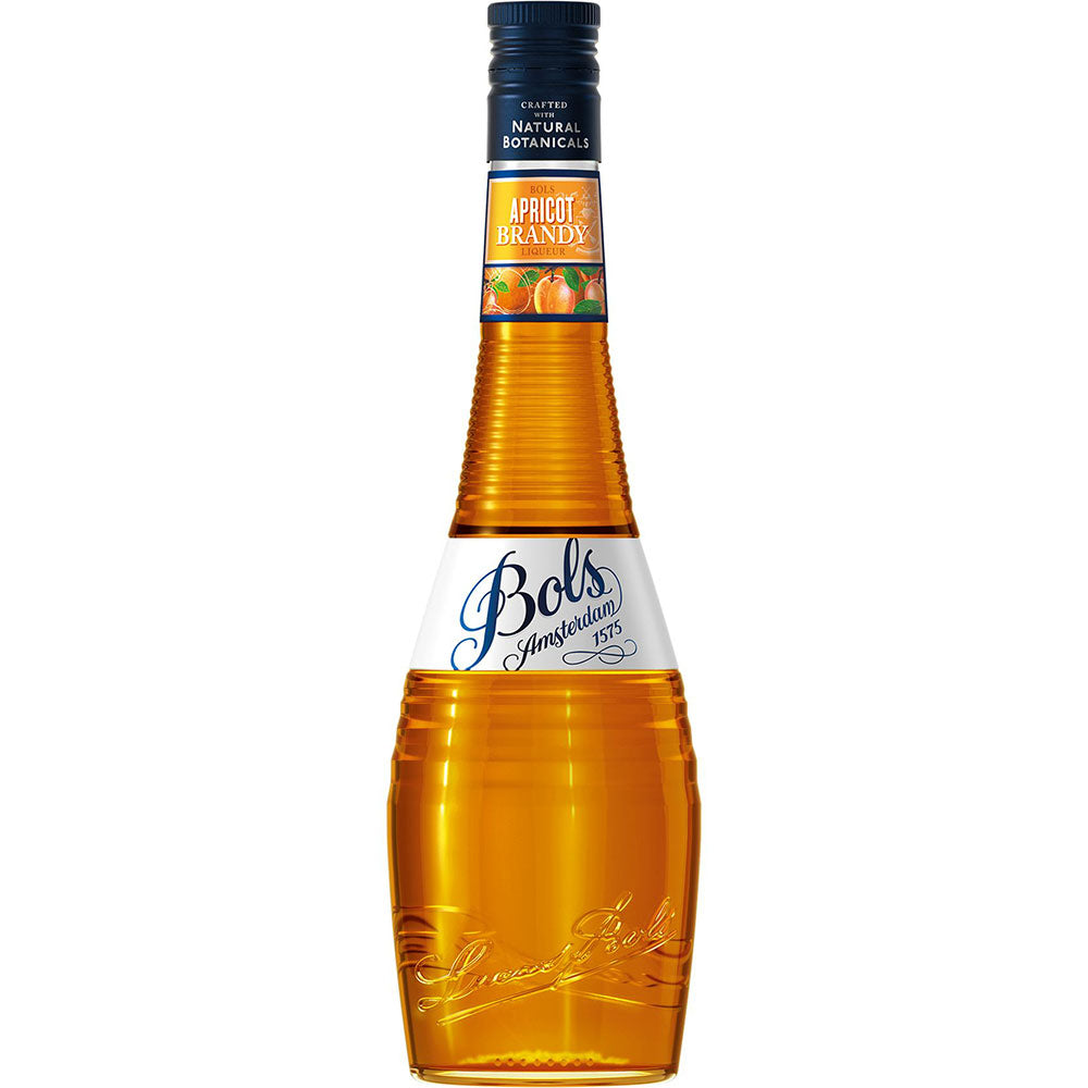 Bols Apricot Brandy 24% 0,7 Liter - ein bernsteinfarbener Aprikosenlikör, der ideal ist, um Tiki-Cocktails ein reichhaltiges Fruchtaroma zu verleihen.