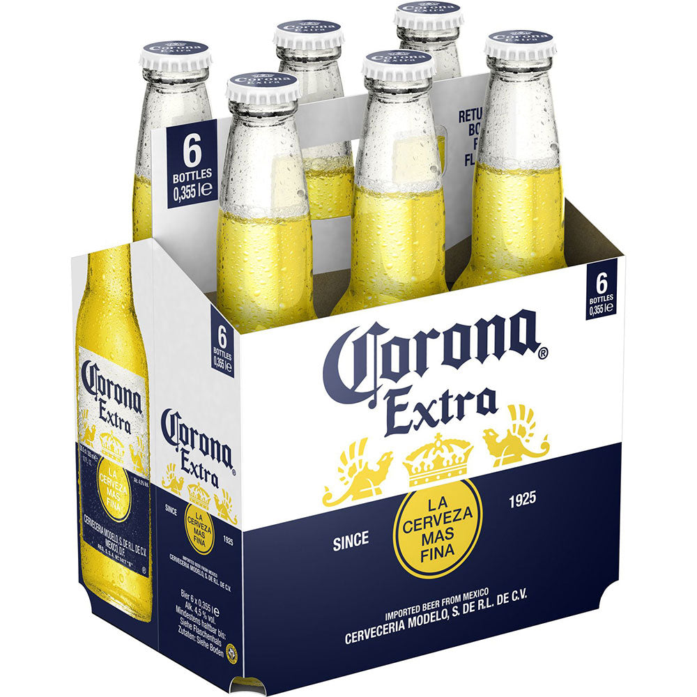 Corona Extra 4x6er 24x0,355L (MEHRWEG) von Corona - mexikanischer Bierklassiker in Mehrwegflaschen, perfekt zum Genießen zu jeder Zeit.