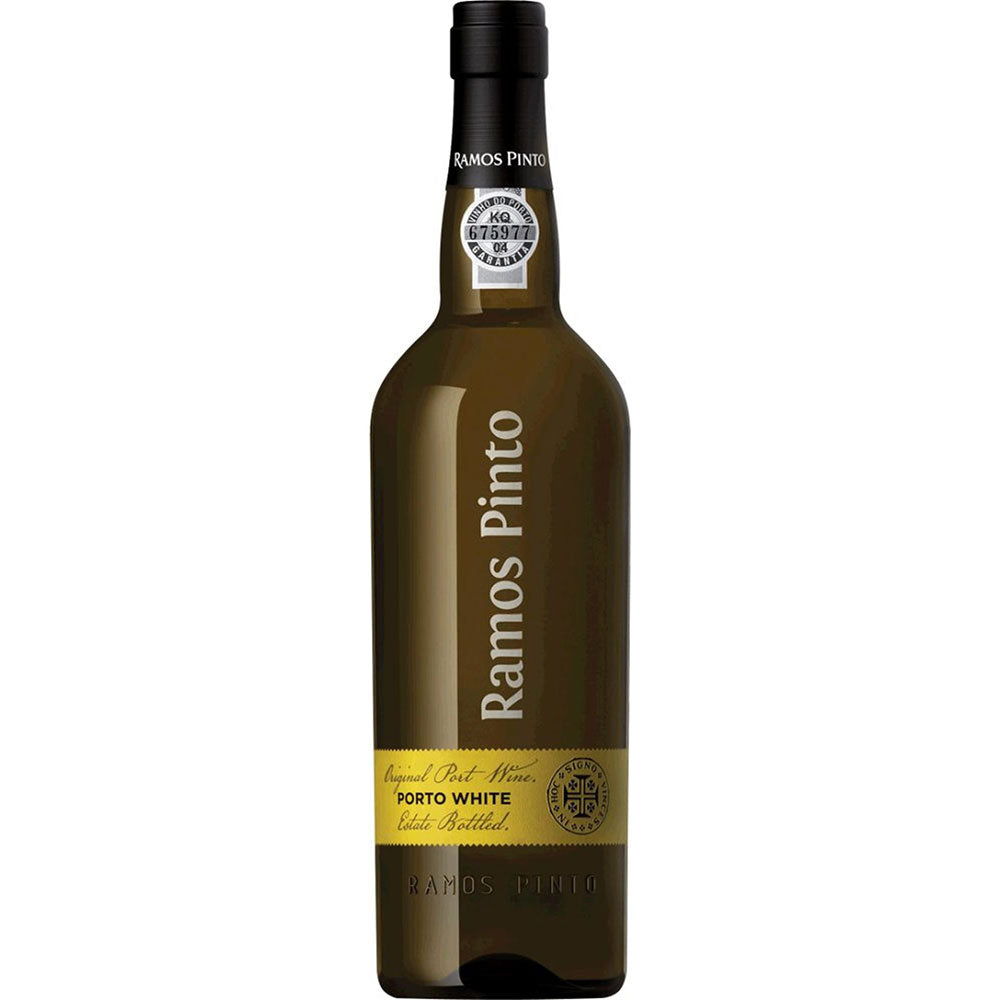 Eine 0,75L Flasche Ramos Pinto White Port 19,5%-ein exquisiter weißer Portwein von Ramos Pinto zum Genießen.