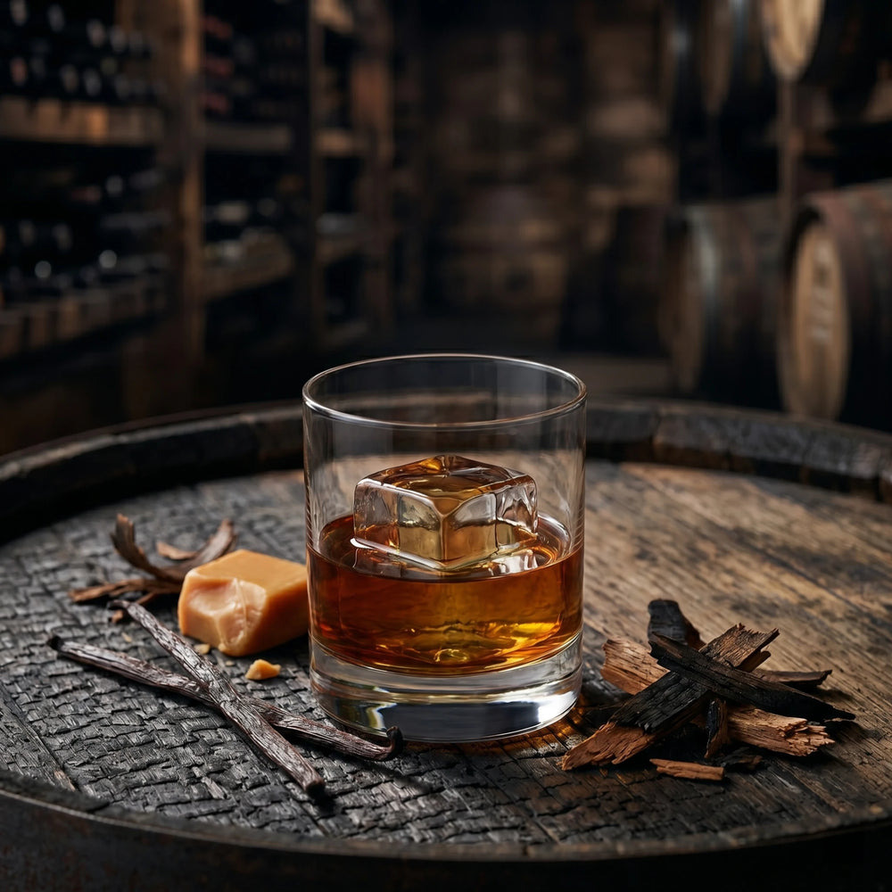 James Black Barrel Whiskey mit ausgebrannten Fässern