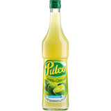 Pulco Limettensaft 0,7 Liter von Pulco hat einen grünen Deckel und ein Zitrusetikett - ideal für Caipirinha oder als Fruchtkonzentrat für kräftigen Limetten- und Zitronengeschmack.