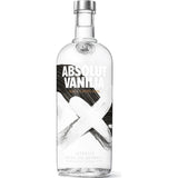 Absolut Vanilla 1 Liter von Absolut Vodka hat eine klare Flasche mit einem auffälligen schwarz-weißen Etikett, großem Text und einem gemalten X. Genießen Sie seinen sanften Vanillegeschmack und sein unverwechselbares Aussehen.