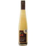Alde Gott Eier-Kirschlikör 18% (0,35L) von Alde Gott Edelbrände Schwarzwald: ein gelber Dessertlikör in einer hohen Flasche mit Kirsche-Etikett und Goldkappe, inspiriert vom Schwarzwälder Kirschwasser.