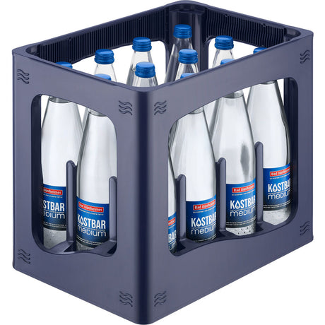 Eine Kiste Bad Dürrheimer Kostbar Mineralwasser Medium (12 x 0,75L Mehrweg) von Bad Dürrheimer.