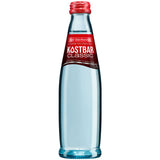 Klarglasflasche Bad Dürrheimer Kostbar Mineralwasser Classic Exklusiv (Mehrweg) mit rotem Etikett und Verschluss, 0,25L, 24er Pack.