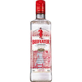 Beefeater London Dry Gin 40% 0,7 Liter von Beefeater Gin zeigt ein auffälliges rotes Etikett und Londoner Wahrzeichen, hergestellt in der historischen Kennington Distillery.