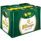 Grüner Kasten mit Bitburger Radler Naturtrüb (24x0,33L MEHRWEG) Flaschen mit gelbem und weißem Branding, perfekt für ein erfrischendes Getränk von Bitburger.