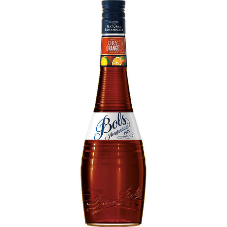 Eine 0,7 Liter Flasche Bols Dry Orange (24% vol) von Bols - ideal zum Mixen klassischer Cocktails.