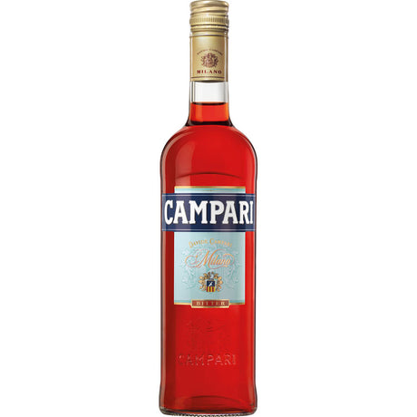 Campari Bitter 25% 0,7 Liter von Campari - dieser klassische italienische Aperitif mit seiner ikonischen roten Farbe eignet sich perfekt zum Mixen eines Negroni.