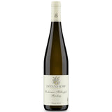 Eine Flasche „Weingut Dönnhoff Riesling Roxheimer Höllenpfad 1G trocken 2022“ aus der Nahe-Region mit weißem Etikett und cremefarbener Kappe – gekeltert als hochgeschätztes VDP.Grosses Gewächs trocken.