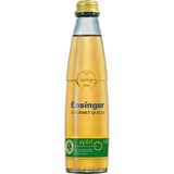 Eine 0,25-L-Glasflasche Ensinger Gourmet Apfelschorle (24er-Pack, MEHRWEG), ideal für Fans der Ensinger Apfelschorle.