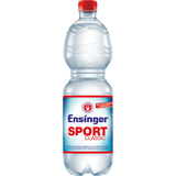 Ensinger Sport Classic PET 9x1L (EINWEG): Mineralwasser in der Kunststoffflasche mit rotem Deckel und blau-rotem Etikett. Natürlich im Geschmack, hoher Mineralstoffgehalt - ideal für den Sport.