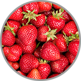 Nahaufnahme von frischen Erdbeeren zur Visualisierung des fruchtigen Aromas in Rosé und jungen Rotweinen
