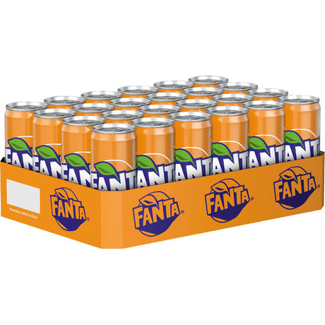 Fanta Orange Dose 24x 0,33 Liter (EINWEG) von Fanta - erfrischendes Softgetränk im praktischen 24er-Pack, ideal für jede Gelegenheit.