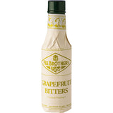 Fee Brothers Grapefruit Bitter 17% 0,15l, mit cremefarbenem und gelbem Etikett und grünem Verschluss, eignet sich perfekt zur Verfeinerung Ihrer Cocktails.