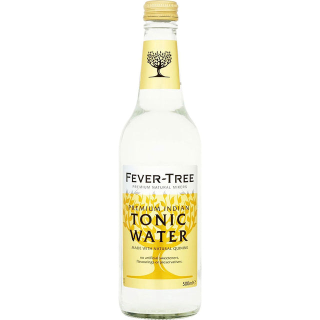 Fever-Tree Indian Tonic Water 8x0,5L (MEHRWEG) von Fever-Tree ist ein erstklassiger Mixer, ideal für die Zubereitung eines erfrischenden Gin Tonic.