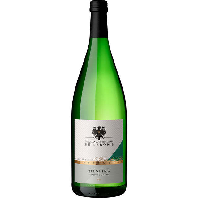 Genossenschaftskellerei Heilbronn Riesling QbA feinfruchtig (12x 1L, MEHRWEG)-ein erfrischender, feinfruchtiger Weißwein aus Württemberg, perfekt für jeden Anlass. Marke: Genossenschaftskellerei Heilbronn.