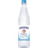 Gerolsteiner Naturell PET 12x1L (MEHRWEG): Stilles Mineralwasser in der klaren Flasche mit blauem Verschluss und weißem Etikett, ganz ohne Kohlensäure - pure Erfrischung von Gerolsteiner.