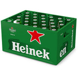 Eine grüne Kiste mit 28 Flaschen Heineken Pilsener 0,25 l (MEHRWEG) mit dem kultigen Heineken-Logo und dem roten Stern - perfekt, um den klassischen Heineken-Geschmack zu genießen.