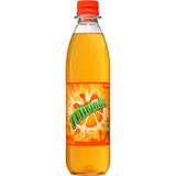 Mirinda PET 24x0,5L (MEHRWEG): Fruchtige Orangenlimonade in der 0,5-L-Kunststoffflasche mit orangefarbenem Verschluss und leuchtend orangefarbenem Etikett. Genießen Sie den klassischen Geschmack von Mirinda - das Original seit 1970.