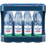 Zwölf 1-Liter-Flaschen Naturpark Quelle Naturelle Mineralwasser in einer wiederverwendbaren PET-Kiste.
