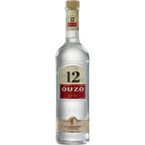 Der Ouzo 12 38% 1 Liter von Ouzo 12 kommt in einer Klarglasflasche mit rot-goldenem Etikett daher, die den griechischen Klassiker unter den Anisspirituosen mit erfrischenden Kondenstropfen präsentiert.