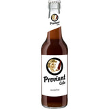 Eine 0,33 l Glasflasche Proviant Cola zuckerfrei (24er-Pack, MEHRWEG) von Proviant, eine zuckerfreie Cola mit einer Frau im Vintage-Stil auf dem Etikett.