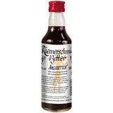 Eine 0.2L Flasche Hemmeter Riemerschmid Angostura Bitter Angobitter (48%) mit rotem Verschluss und weissem Etikett - ideal als Cocktailzutat für Ihre Lieblingsdrinks.