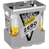 Schweppes Indian Tonic Water Zero 6x1L (MEHRWEG) - das zuckerfreie Tonic Water von Schweppes in der praktischen silbernen Kunststoffbox, ideal für Gin Tonic Liebhaber.
