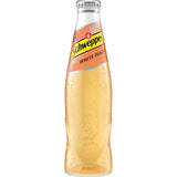 Eine 0,2-L-Glasflasche Schweppes White Peach (24er-Pack, MEHRWEG) - ideal als erfrischendes Erfrischungsgetränk oder als vielseitiger Mixer für Cocktails.