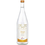 St. Leonhardsquelle Sonnenquelle Still 6x1L (MEHRWEG) - Klarglasflaschen mit Sonnengesicht-Logo und orangefarbenem Etikett, je 1,0 Liter, natürlich reich an Calcium.