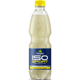 Eine Flasche Teinacher ISO Grape-Zitrone PET 0,5L (MEHRWEG) von Teinacher Mineralwasser ist ein kalorienarmes, isotonisches Grapefruit-Zitronen-Getränk mit gelbem Verschluss.