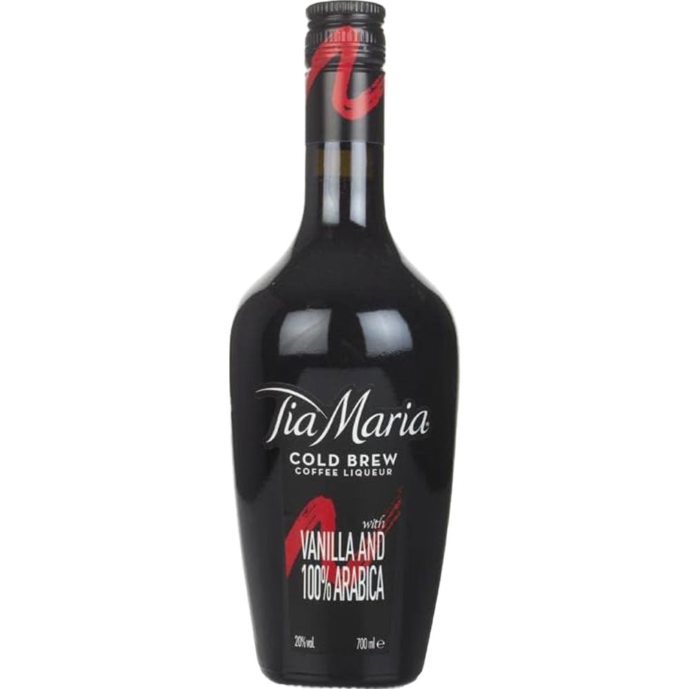 Eine 0,7-Liter-Flasche Tia Maria Kaffeelikör (20%), die ein sanftes Kaffeelikörerlebnis der Marke Tia Maria bietet.