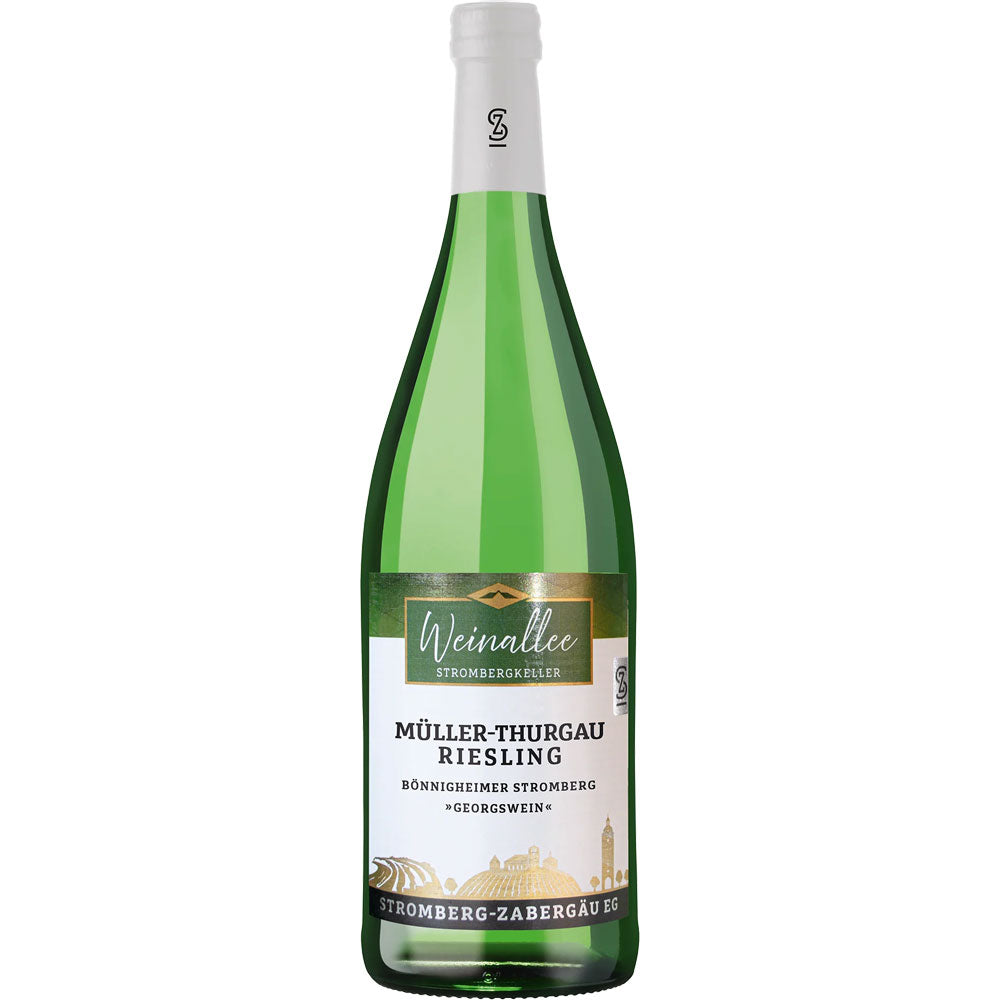 Eine grüne Flasche Weingärtner Stromberg-Zabergäu Bönnigheimer Stromberg Georgswein Weißwein, 1L MEHRWEG, von Weingärtner Stromberg-Zabergäu, ein feiner Weißwein aus Deutschland.